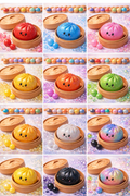 12 pcs Glitter Dumpling Squishy