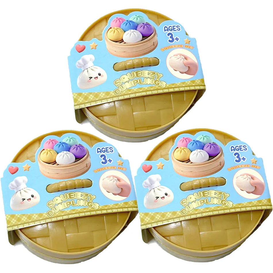 3 pcs Glitter Dumpling Glitter Dumpling Squishy
